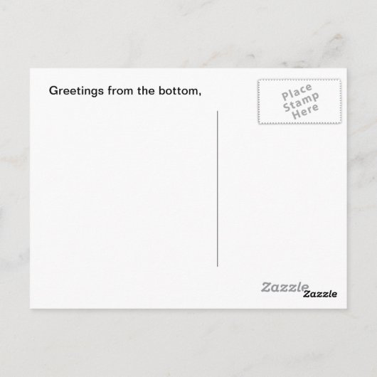 Deep Zee Diver Briefkaart (Achterkant)