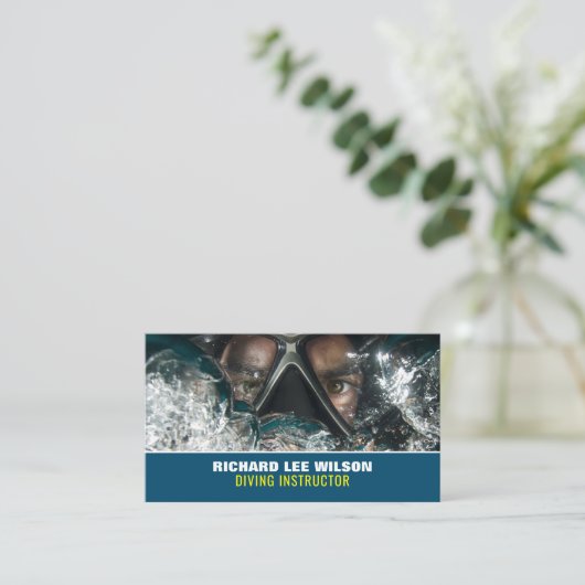 Deep Zee Diver, duikinstructeur Visitekaartje (Staand voorkant)