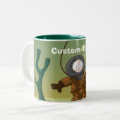 Deep Zee Diver Tweekleurige Koffiemok (Voorkant links)