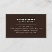 Deep Zee Divers, duikinstructeur Visitekaartje (Achterkant)