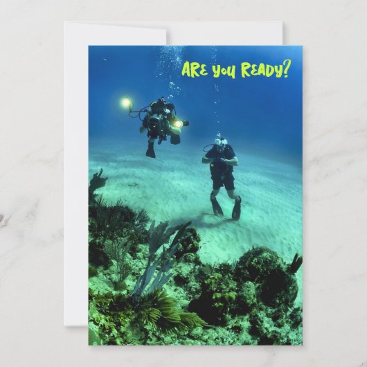 Deep Zee Divers Teacher Welcome Students Kaart (Voorkant)