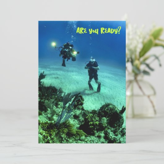 Deep Zee Divers Teacher Welcome Students Kaart (Staand voorkant)