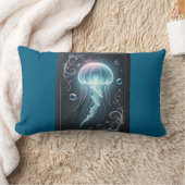 Deep Zee Elegance: Jellyfish Glow Design Kussen (Deken)