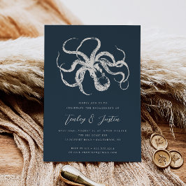 Deep Zee Elegant Nautical Engagement Party Kaart