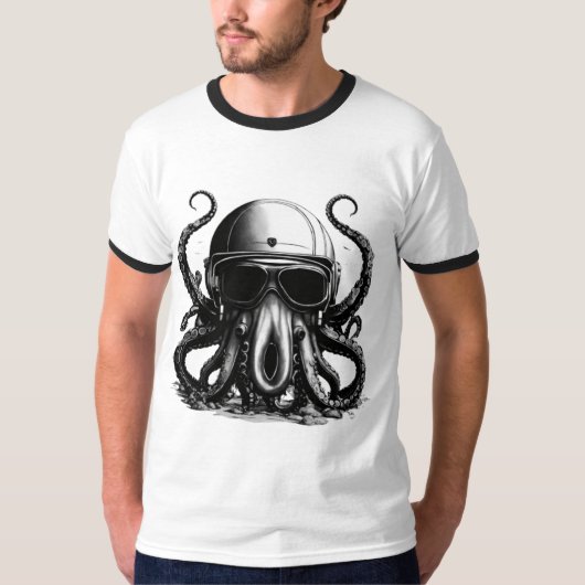 Deep Zee Explorer Octopus T-shirt (Voorkant)