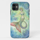 Deep Zee Galaxy Mermaid iPhone Case (Achterkant)