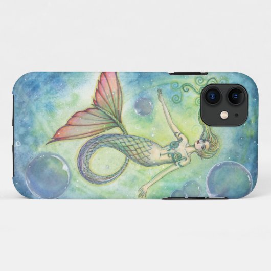 Deep Zee Galaxy Mermaid iPhone Case (Achterkant (horizontaal))