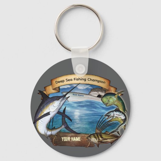 Deep Zee Gevist Champion (jouw naam) Sleutelhanger (Voorkant)