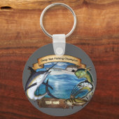 Deep Zee Gevist Champion (jouw naam) Sleutelhanger (Voorkant)