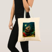 Deep Zee Glow: de zeeduivel Tote Bag (Voorkant (product))