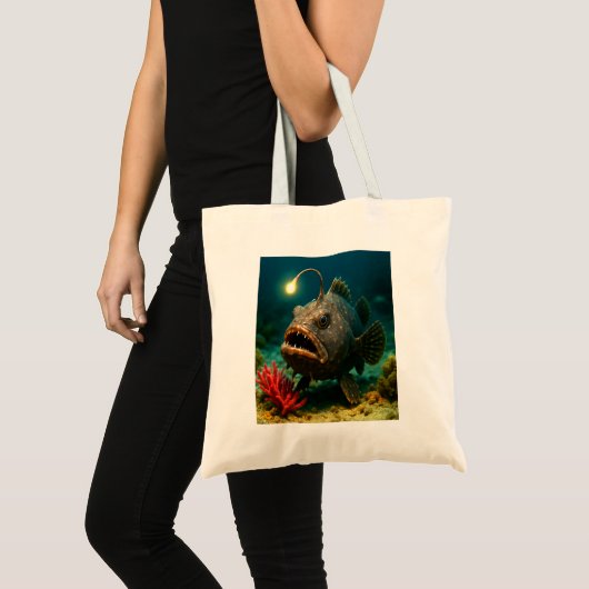 Deep Zee Glow: de zeeduivel Tote Bag (Voorkant (product))