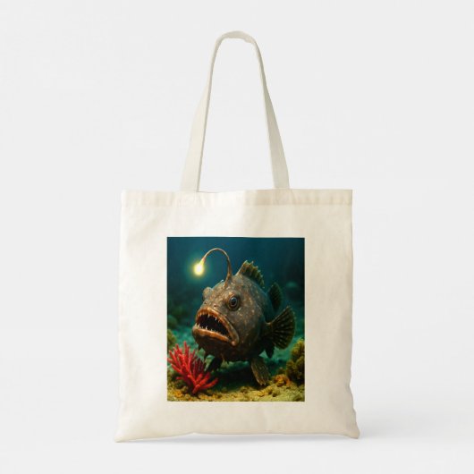 Deep Zee Glow: de zeeduivel Tote Bag (Achterkant)