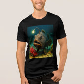 Deep Zee Glow: de zeeduivel Tri-Blend Shirt (Voorkant)