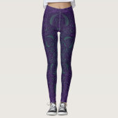 Deep Zee Glow Paars & Blauwgroen Fleury Leggings (Voorkant)