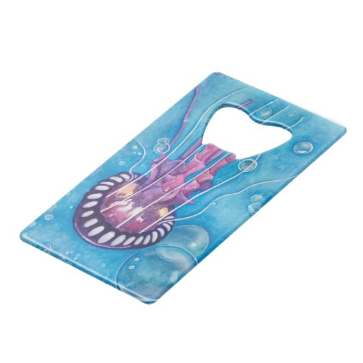 Deep Zee Medusa Creditkaart Flessenopener (Achterkant Gekanteld)
