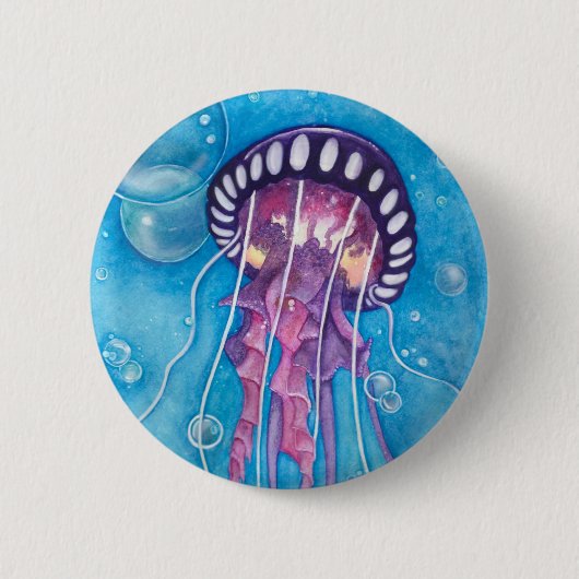 Deep Zee Medusa Ronde Button 5,7 Cm (Voorkant)