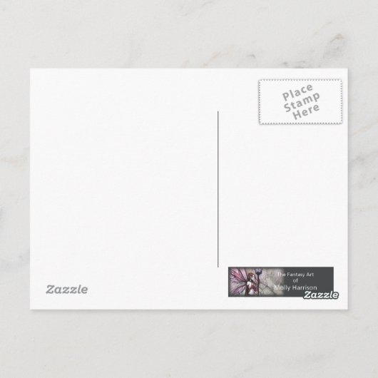 Deep Zee Moon Mermaid Briefkaart (Achterkant)