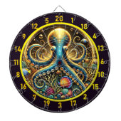 Deep Zee Octopus Art Dartbord (Voorkant)