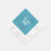 Deep Zee Vist Birthday Party Napkins met tekst Servet (Hoek)