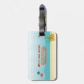 Deep Zee Yellow Submarine Bagagelabel (Achterkant verticaal)