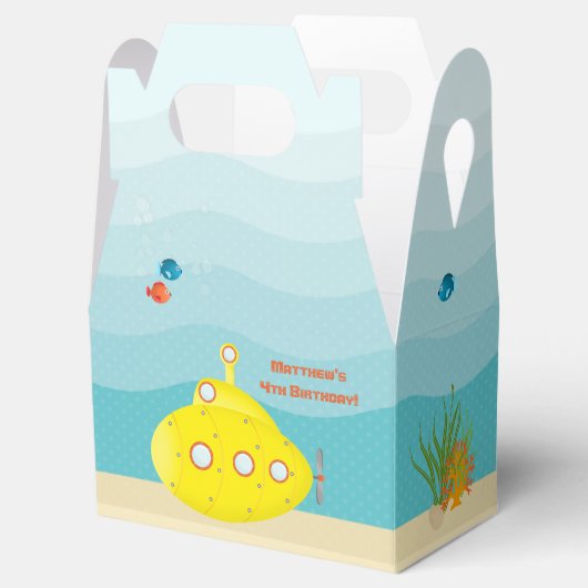 Deep Zee Yellow Submarine Bedankdoosjes (Geopend)