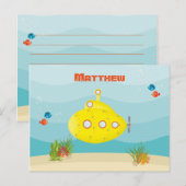 Deep Zee Yellow Submarine Briefkaart (Voorkant / Achterkant)