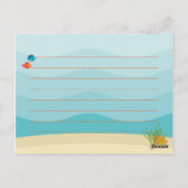 Deep Zee Yellow Submarine Briefkaart (Achterkant)