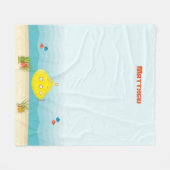 Deep Zee Yellow Submarine Fleece Deken (Voorkant (Horizontaal))