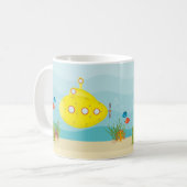 Deep Zee Yellow Submarine Koffiemok (Voorkant links)