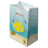 Deep Zee Yellow Submarine Medium Cadeauzakje (Voorkant Gekanteld)