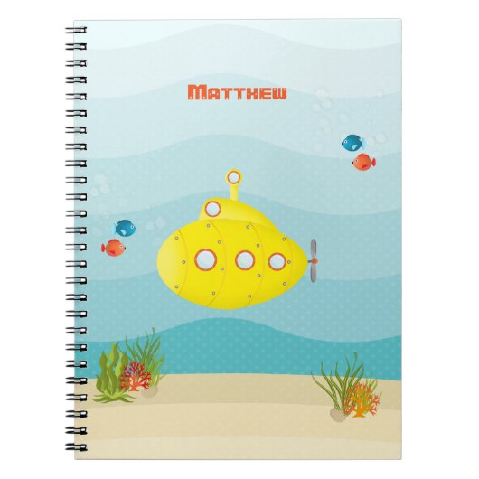 Deep Zee Yellow Submarine Notitieboek (Voorkant)