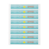 Deep Zee Yellow Submarine Omwikkelbaar Adreslabel (Vel)