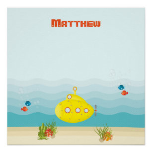 Deep Zee Yellow Submarine Perfect Poster