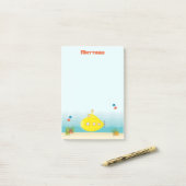 Deep Zee Yellow Submarine Post-it® Notes (Op bureau)