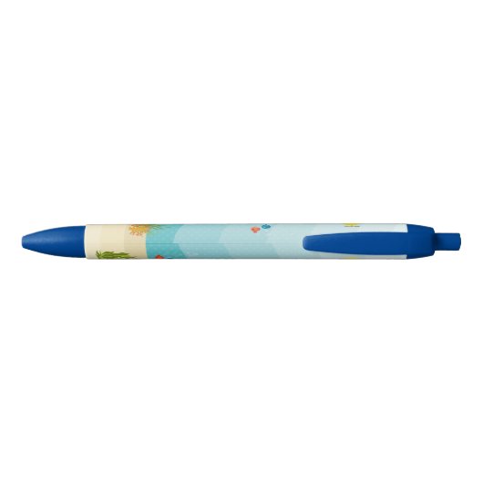Deep Zee Yellow Submarine Zwarte Inkt Pen (Achterkant)