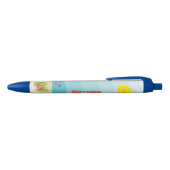 Deep Zee Yellow Submarine Zwarte Inkt Pen (Bovenkant)