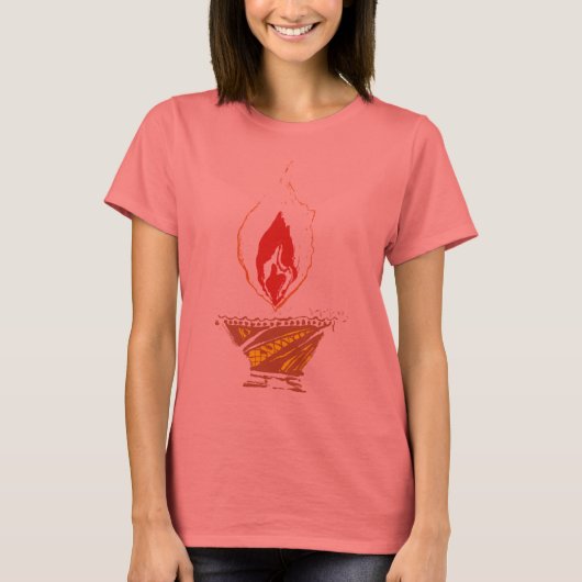 Deepak: Diwali Lamp T-shirt (Voorkant)