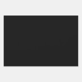 Deepest Black Polka Dot and Striped and Solid Inpakpapier Vel (Voorkant 3)