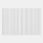 Deepest Black Polka Dot and Striped and Solid Inpakpapier Vel (Voorkant 2)