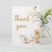 Deepest Dankbaarheid Dank u kaart (Staand voorkant)