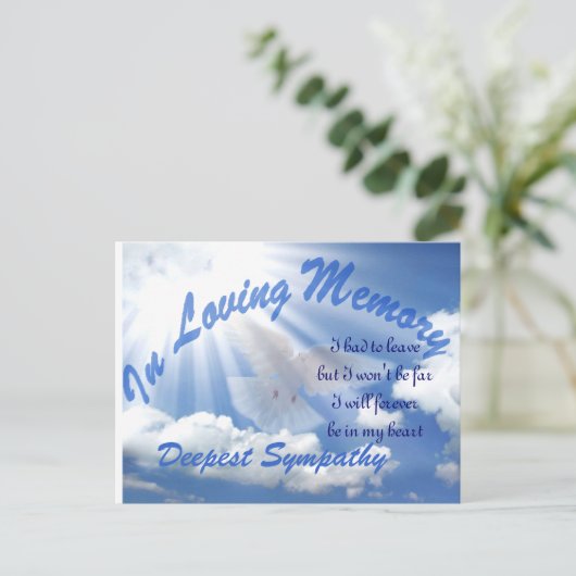 Deepest sympathie_ briefkaart (Staand voorkant)