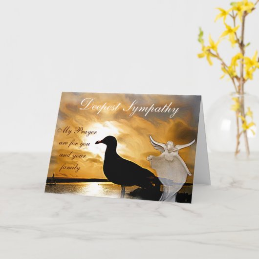 Deepest sympathie_ kaart (Gele Bloem)