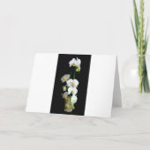 Deepest sympathie voor vrouw White Orchids Card Kaart (Achterkant)