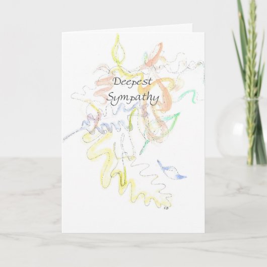 "Deepest" Sympathy Card Kaart (Voorkant)