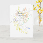 "Deepest" Sympathy Card Kaart (Gele Bloem)