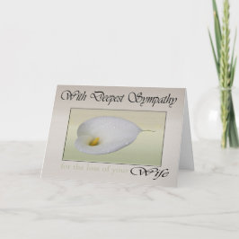 Deepest Sympathy for loss of Wife Card Kaart