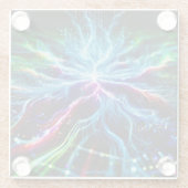 DeepRoots in cyberspace Glazen Onderzetter (Achterkant)