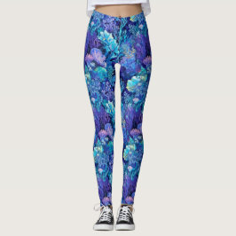 DeepSea Floral Fantasy All-Over Print Leggings