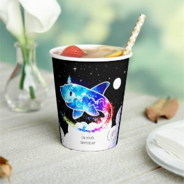 Deepsea magische eenvoudige haai verjaardag papieren bekers