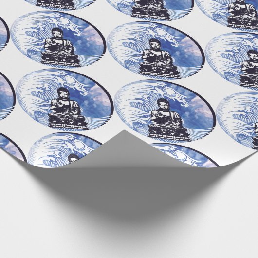 Deepwater Buddha Wave Cadeaupapier (Hoek)